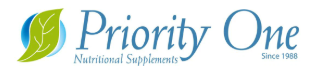 Priority One Vitamins logo